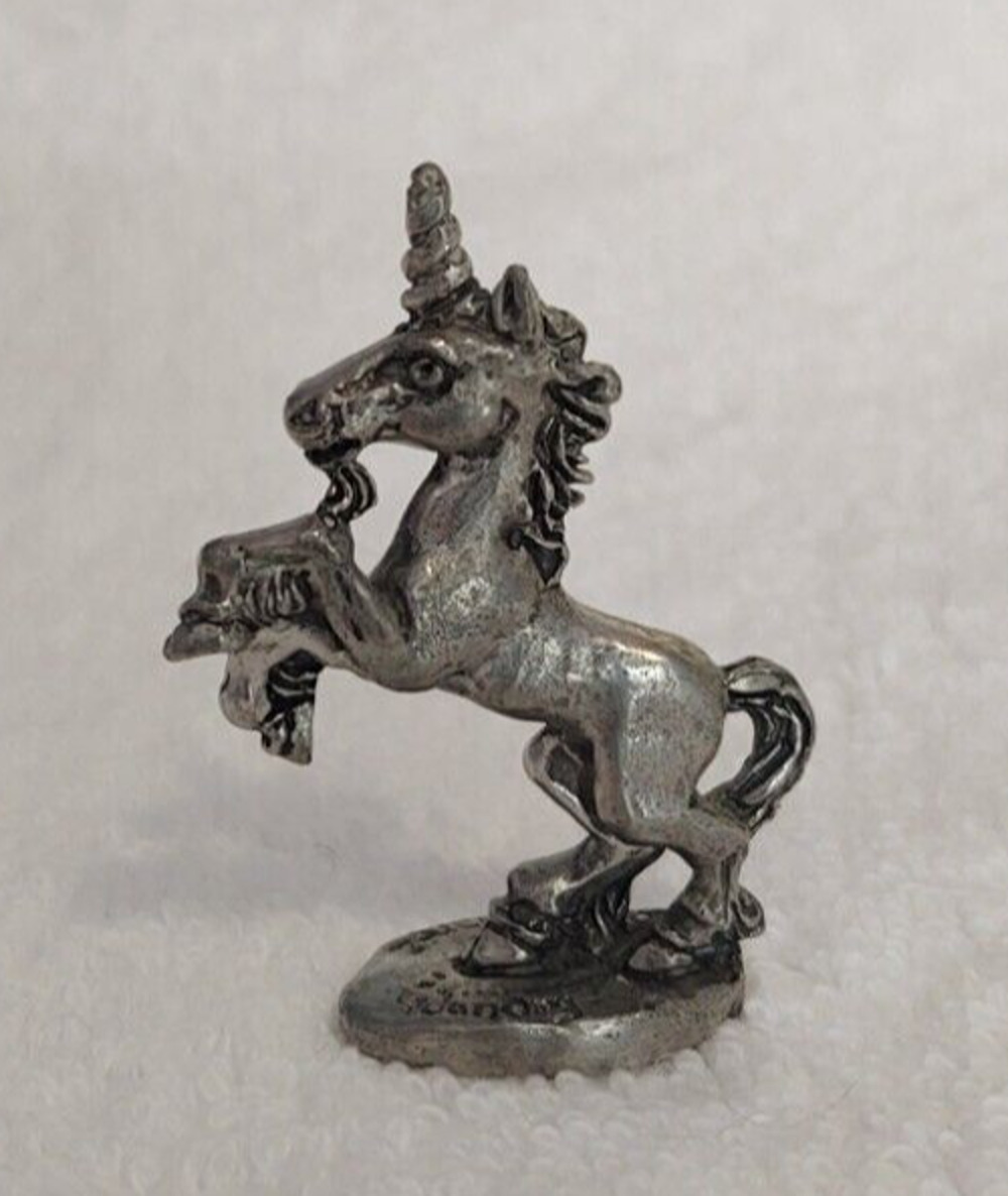 O'Hare Fellowship Foundry Unicorn Pewter Figurine 1989